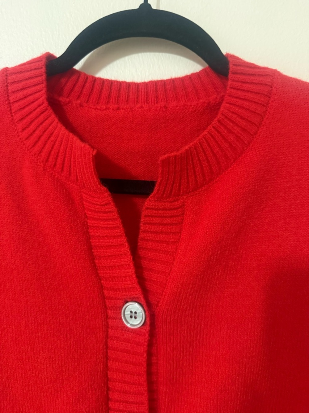 Elegant Classic Women’s Red Button Long Sleeve Cardigan , Size M Excellent Cond. - Picture 5 of 11
